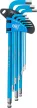 BGS technic Set chei tip L | extra lungi | Imbus | Mărimi în ţoli | 9 piese (BGS 35101)