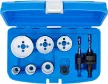 BGS technic Set coroane de tăiere | Ø 22 - 65 mm | adâncime 40 mm | 8 piese (BGS 3906)