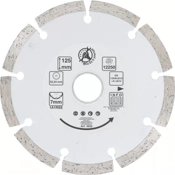 BGS DIY Disc de tăiere cu segmenţi | Ø 125 mm (BGS 3932)