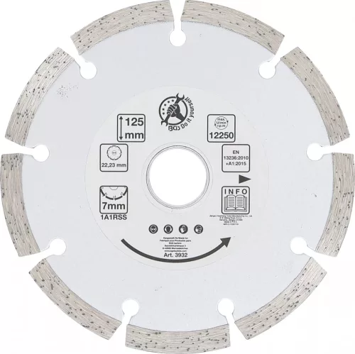 BGS DIY Disc de tăiere cu segmenţi | Ø 125 mm (BGS 3932)