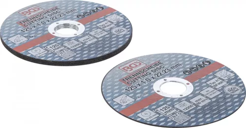 BGS technic Discuri tăiere pentru oţel inox | Ø 125 x 1,0 x 22,2 mm | 5 piese (BGS 3936)