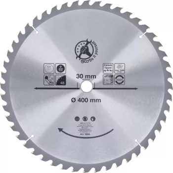   BGS DIY Disc fierăstrău circular carburi metalice | Ø 400 x 30 x 3,4 mm | 48 dinţi (BGS 3956)