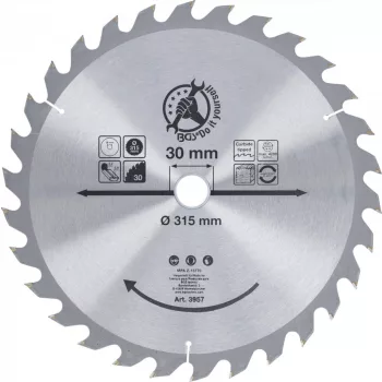   BGS DIY Disc fierăstrău circular carburi metalice | Ø 315 x 30 x 3,0 mm | 30 dinţi (BGS 3957)