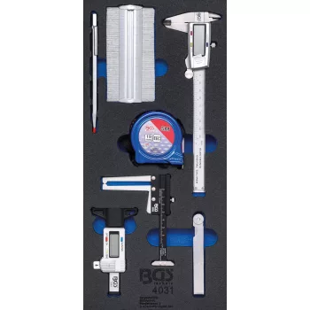   BGS technic Set instrumente de măsurare | 7 piese : Suport organizator pentru cărucior 1/3 (BGS 4031)