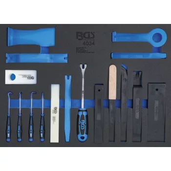   BGS technic Set unelte de desfacere, pene de montaj şi cârlige | 17 piese : Suport organizator pentru cărucior 3/3 (BGS 4034)