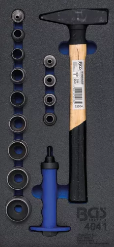 BGS technic Set preducele, ciocan | 15 piese : Suport organizator pentru cărucior 1/3 (BGS 4041)