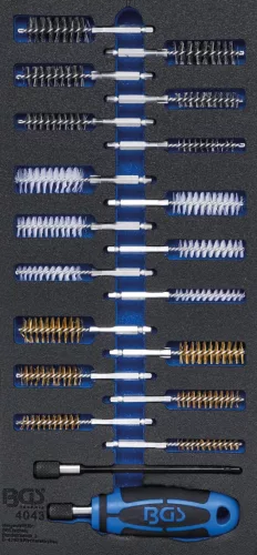 BGS technic Sortiment perii | 20 piese : Suport organizator pentru cărucior 1/3 (BGS 4043)