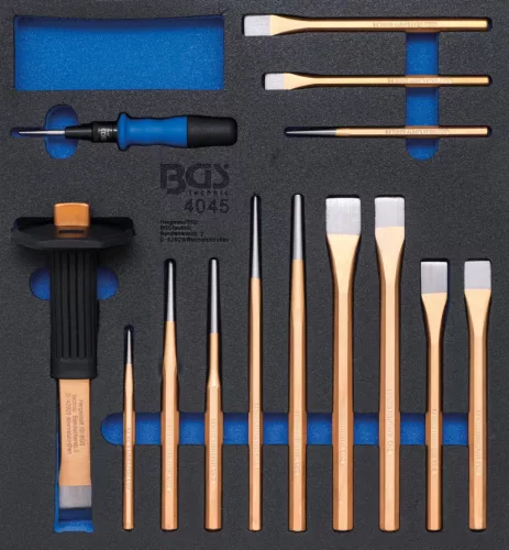 BGS technic Punctatoare, dălţi, extractoare splinturi | 14 piese : Suport organizator pentru cărucior 2/3 (BGS 4045)
