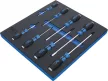 BGS technic Şurubelniţe cap cruce şi cu lamă dreaptă | 8 piese : Suport organizator pentru cărucior 2/3 (BGS 4055)