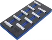 BGS technic Capete chei tubulare 6 colțuri | adânc | 9 piese : Suport organizator pentru cărucior 1/3 (BGS 4057)