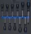 BGS technic Şurubelniţe Profil T (pentru Torx) | T6 - T40 | 11 piese : Suport organizator pentru cărucior 2/3 (BGS 4079)
