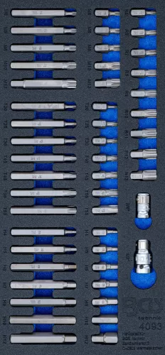 BGS technic Set biţi combi | 49 piese : Suport organizator pentru cărucior 1/3 (BGS 4093)