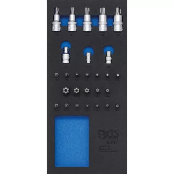   BGS technic Sortiment biţi şi capete biţi | 27 piese : Suport organizator pentru cărucior 1/3 (BGS 4097)