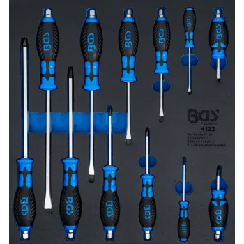   BGS technic Set şurubelniţe | 12 piese : Suport organizator pentru cărucior 2/3 (BGS 4122)