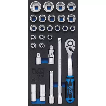   BGS technic Set chei tubulare | 27 piese : Suport organizator pentru cărucior 1/3 (BGS 4126)
