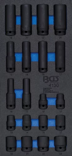 BGS technic Capete chei tubulare de forţă 6 colțuri | 20 piese (BGS 4130)