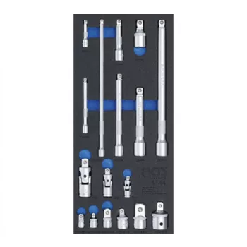   BGS technic Set prelungitoare, adaptoare şi articulaţii | 17 piese : Suport organizator pentru cărucior 1/3 (BGS 4144)
