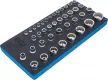 BGS technic Suport organizator pentru cărucior 1/3: Capete chei tubulare 12 colţuri | 6,3 mm (1/4"), 10 mm (3/8"), 12,5 mm (1/2") | 40 piese (BGS 4149)
