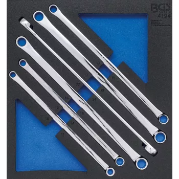   BGS technic Set chei inelare duble | extra lungi | 10 x 11 - 22 x 24 mm | 6 piese : Suport organizator pentru cărucior 2/3 (BGS 4194)