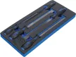 BGS technic Suport organizator pentru cărucior 1/3: Set pile de atelier | 5 piese (BGS 4197)