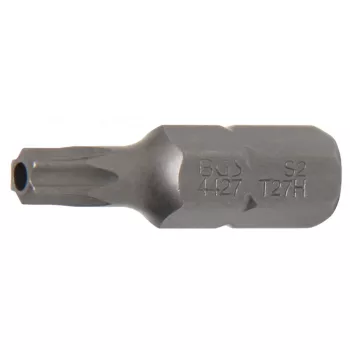   BGS technic Bit | lungime 30 mm | Antrenare 6 colțuri exterior 8 mm (5/16") | Profil T (pentru Torx) cu gaură T27 (BGS 4427)