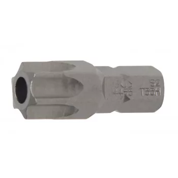   BGS technic Bit | lungime 30 mm | Antrenare 6 colțuri exterior 8 mm (5/16") | Profil T (pentru Torx) cu gaură T55 (BGS 4455)