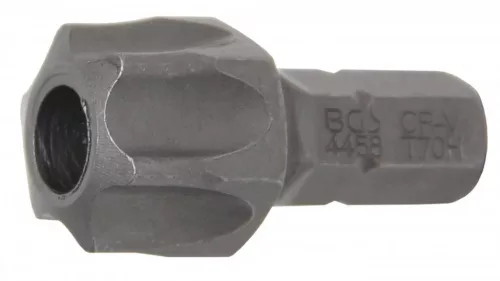 BGS technic Bit | Antrenare 6 colțuri exterior 8 mm (5/16") | Profil T (pentru Torx) cu gaură T70 (BGS 4458)