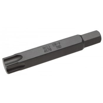   BGS technic Bit Torx | Lungime 75 mm | Antrenare 6 colțuri exterior 14 mm | Profil T (pentru Torx) T60 (BGS 4576)