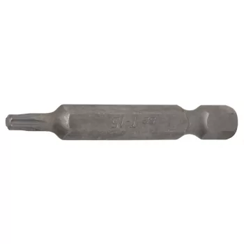   BGS technic Bit Torx | Lungime 50 mm | Antrenare 6 colțuri exterior 6,3 mm (1/4") | Profil T (pentru Torx) T15 (BGS 4590)