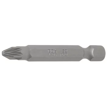   BGS technic Bit | Lungime 50 mm | Antrenare 6 colțuri exterior 6,3 mm (1/4") | Cap cruce PZ2 (BGS 4595)
