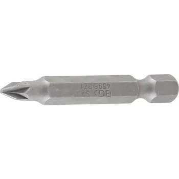   BGS technic Bit | Lungime 50 mm | Antrenare 6 colțuri exterior 6,3 mm (1/4") | Cap cruce PZ1 (BGS 4596)