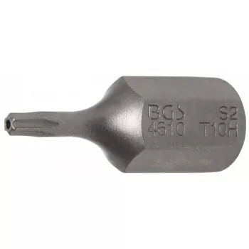   BGS technic Bit Torx | Antrenare 6 colțuri exterior 10 mm (3/8") | Profil T (pentru Torx) cu gaură T10 (BGS 4610)