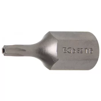   BGS technic Bit Torx | Antrenare 6 colțuri exterior 10 mm (3/8") | Profil T (pentru Torx) cu gaură securizare T15 (BGS 4615)
