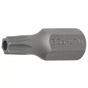   BGS technic Bit Torx| Antrenare 6 colțuri exterior 10 mm (3/8") | Profil T (pentru Torx) cu gaură securizare T40 (BGS 4640)