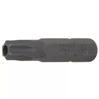   BGS technic Bit Torx | Antrenare 6 colțuri exterior 6,3 mm (1/4") | Profil T (pentru Torx) cu gaură securizare T35 (BGS 4736)