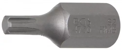 BGS technic Bit | Antrenare 6 colțuri exterior 10 mm (3/8") | Profil pană (pentru RIBE) M5 (BGS 4760)