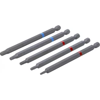   BGS DIY Set biţi | Antrenare hexagon exterior 6,3 mm (1/4") | Hexagon interior, Profil T (pentru Torx) | Lungime 110 mm | 5 piese (BGS 4836)