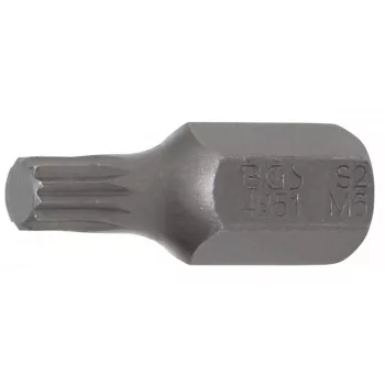   BGS technic Bit | Antrenare 6 colțuri exterior 10 mm (3/8") | 6 colțuri interior (pentru XZN) M6 (BGS 4851)