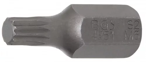 BGS technic Bit | Antrenare 6 colțuri exterior 10 mm (3/8") | 6 colțuri interior (pentru XZN) M6 (BGS 4851)
