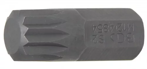 BGS technic Bit | Antrenare 6 colțuri exterior 10 mm (3/8") | 6 colțuri interior (pentru XZN) M12 (BGS 4854)