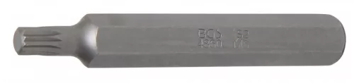 BGS technic Bit | Lungime 75 mm | Antrenare 6 colțuri exterior 10 mm (3/8") | Dantură interioară multiplă (pentru XZN) M6 (BGS 4860)