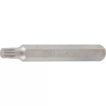   BGS technic Bit | Lungime 75 mm | Antrenare 6 colțuri exterior 10 mm (3/8") | Dantură interioară multiplă (pentru XZN) M8 (BGS 4861)