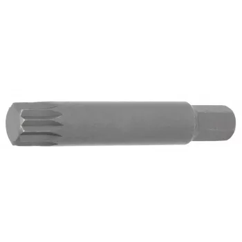   BGS technic Bit | Lungime 75 mm | Antrenare 6 colțuri exterior 10 mm (3/8") | Dantură interioară multiplă (pentru XZN) M14 (BGS 4864)