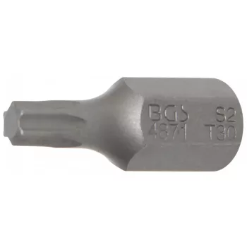   BGS technic Bit | Antrenare 6 colțuri exterior 10 mm (3/8") | Profil T (pentru Torx) T30 (BGS 4871)