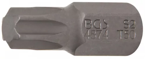 BGS technic Bit | Antrenare 6 colțuri exterior 10 mm (3/8") | Profil T (pentru Torx) T50 (BGS 4874)