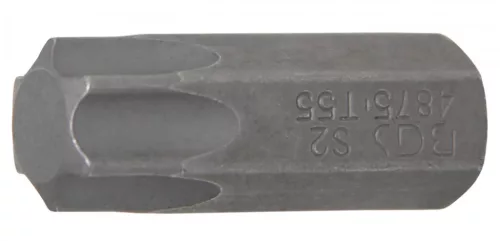 BGS technic Bit | Antrenare 6 colțuri exterior 10 mm (3/8") | Profil T (pentru Torx) T55 (BGS 4875)