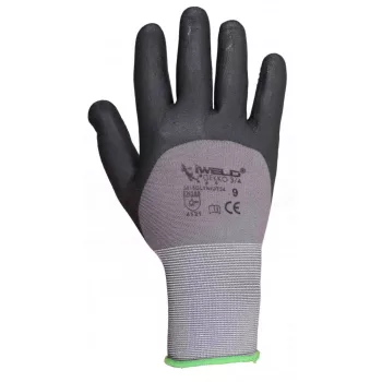   IWELD Gekko lycra / nailon, 3/4 nitrilic muiată în buline protectors.9 (5015GLYNIDT349)