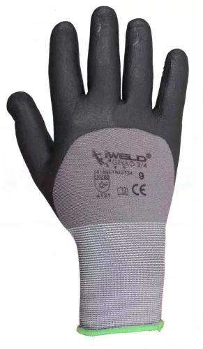 IWELD Gekko lycra / nailon, 3/4 nitrilic muiată în buline protectors.9 (5015GLYNIDT349)