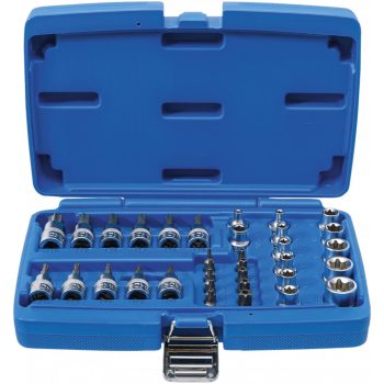   BGS technic Set biţi şi chei tubulare | 10 mm (3/8") | Profil T (pentru Torx) | 34 piese (BGS 5021)