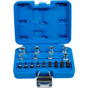   BGS technic Set biţi şi chei tubulare | Profil E / Profil T (pentru Torx) | 17 piese (BGS 5023)